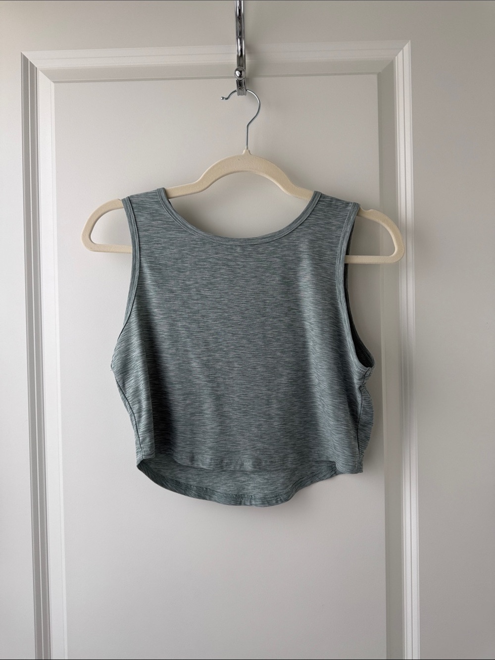 Kyodan Heather Sage Cropped Tank Top
